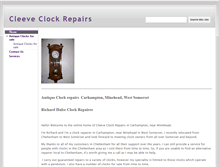 Tablet Screenshot of cleeveclockrepairs.co.uk